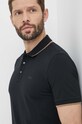 BOSS polo de bumbac 50494697 negru SS25