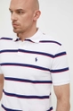 biały Polo Ralph Lauren polo bawełniane