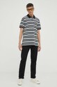 Levi's polo bawełniane 35883.0115 turkusowy AW23