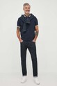 Pepe Jeans polo bawełniane LARRY PM542081.594 granatowy AW23