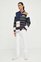 Pepe Jeans longsleeve bawełniany PM542083.594 granatowy AW23
