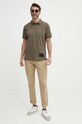 Armani Exchange polo de bumbac 6RZFLM.ZJM5Z verde AW23