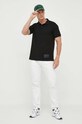 Armani Exchange polo bawełniane 6RZFLM.ZJM5Z czarny AW23