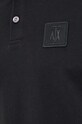Бавовняне поло Armani Exchange 8NZFPQ.ZJH4Z чорний