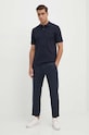 Gant polo bawełniane 2062025 granatowy AW24