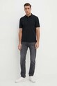 Gant polo bawełniane 2062025 czarny AW24