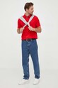 Tommy Hilfiger polo bawełniane MW0MW33266 czerwony AW23