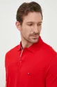 červená Bavlnené polo tričko Tommy Hilfiger