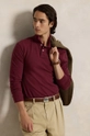 Polo Ralph Lauren top a maniche lunghe in cotone rosso 710681126