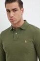 Polo Ralph Lauren longsleeve din bumbac verde 710681126