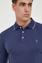 Хлопковый лонгслив Polo Ralph Lauren тёмно-синий 710884588
