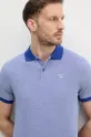 Barbour polo bawełniane fioletowy MML0628