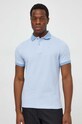 Barbour polo bawełniane MML0628 niebieski SS25