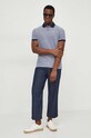 Barbour polo de bumbac MML0628 bleumarin SS25