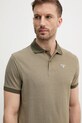 Barbour polo bawełniane zielony MML0628