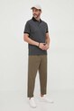 Pamučna polo majica Barbour MML0628 crna SS25