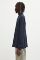 Barbour longsleeve bawełniany MML0705 granatowy AA00