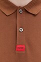 HUGO longsleeve bawełniany 50467939 brązowy