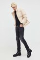 HUGO longsleeve bawełniany 50467939 czarny AW23