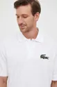 biela Bavlnené polo tričko Lacoste
