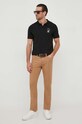 Karl Lagerfeld polo 532221.745420 czarny SS24