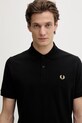 Fred Perry polo de bumbac negru M3.157