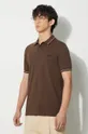 brown Fred Perry cotton polo shirt