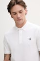 Fred Perry polo bawełniane biały M6000.100