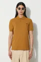 brown Fred Perry cotton polo shirt