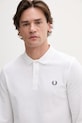 Fred Perry longsleeve bawełniany biały M6006.100