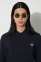 Памучна блуза с дълги ръкави Fred Perry M6006.608 тъмносин
