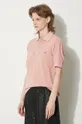 pink Lacoste cotton polo shirt