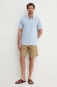 Lacoste polo de bumbac PH3450 albastru AW23