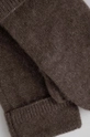 Samsoe Samsoe wool gloves brown