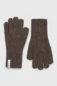 καφέ Μάλλινα γάντια Samsoe Samsoe Γυναικεία