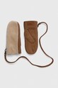Semišové rukavice UGG semišová kůže hnědá 22596.