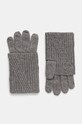 Ръкавици с вълна AllSaints с вълна сив AS101344