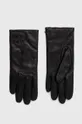чёрный Кожаные перчатки HUGO Женский