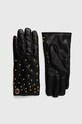Ръкавици Guess изкуствена кожа черен AW9922.POL02