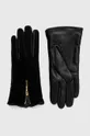 μαύρο Δερμάτινα γάντια Guess Γυναικεία