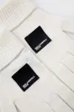 Rukavice s prímesou kašmíru Karl Lagerfeld Jeans biela