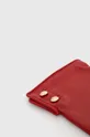 Lauren Ralph Lauren rękawiczki skórzane czerwony