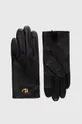 μαύρο Δερμάτινα γάντια Lauren Ralph Lauren Γυναικεία