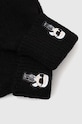 Karl Lagerfeld manusi din amestec de casmir 236W3608 negru AW24