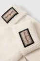 Karl Lagerfeld rękawiczki z domieszką wełny beżowy