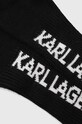 Karl Lagerfeld rękawiczki z kaszmirem 236W3609 czarny AW23