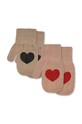 Konges Sløjd rękawiczki niemowlęce 2-pack KS6352 brązowy AW23