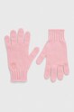 United Colors of Benetton manusi de lana pentru copii lana roz 1244CG00F.G.G.SEASONAL