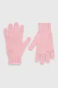 różowy United Colors of Benetton rękawiczki wełniane dziecięce Dziewczęcy