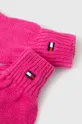 Παιδικά γάντια Tommy Hilfiger ροζ